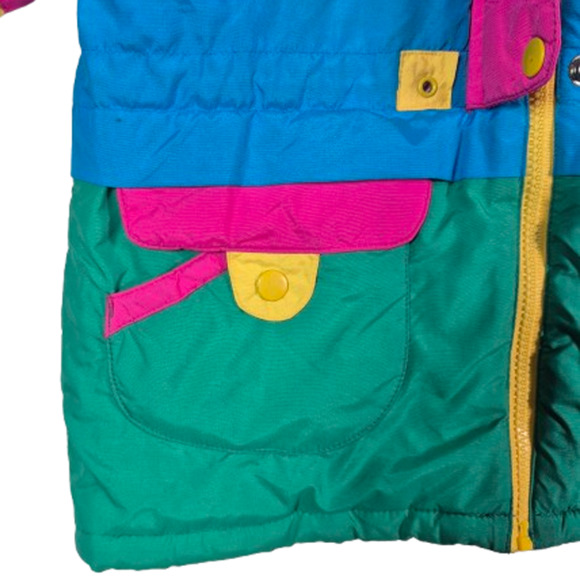 CLASSIC GEAR QUILTEX Vintage Puffy Snow Jacket Youth Size 6X - Picture 12 of 13